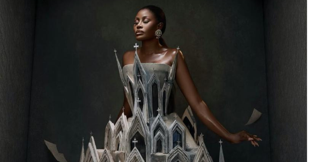 Nana Akua Addo AMVCA 2026 Look Stuns in Gothic Cathedral Inspired Abbas Woman Masterpiece