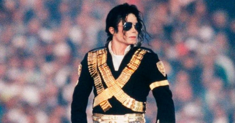 Michael Jackson legacy merchandise display highlighting global branding and trademark protection.