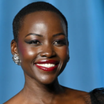 Lupita Nyong’o at a film premiere event, representing her role in Christopher Nolan’s The Odyssey amid casting controversy.