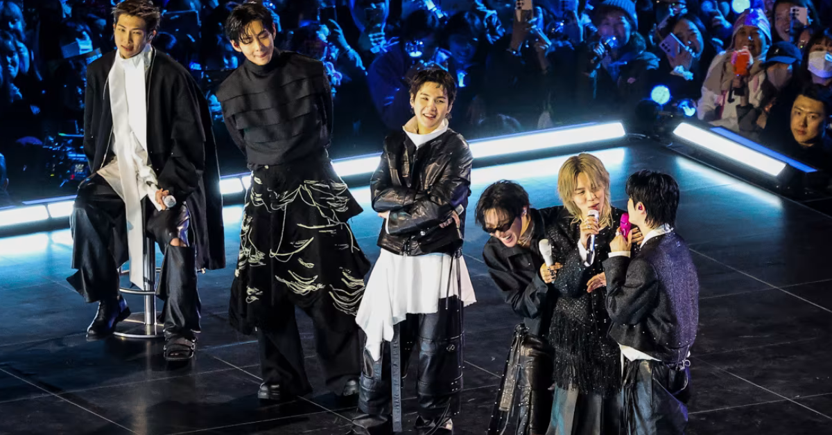 BTS performs during comeback concert in Seoul as fans celebrate the new era of global K-pop.