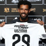 Cape Verde goalkeeper Vozinha poses in his Colo Colo jersey after receiving approval to wear his famous nickname.