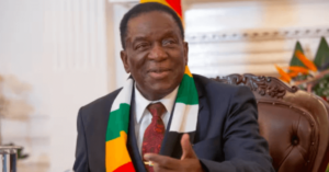 Zimbabwe President Emmerson Mnangagwa discussing trade and economic cooperation between Zimbabwe and Belarus