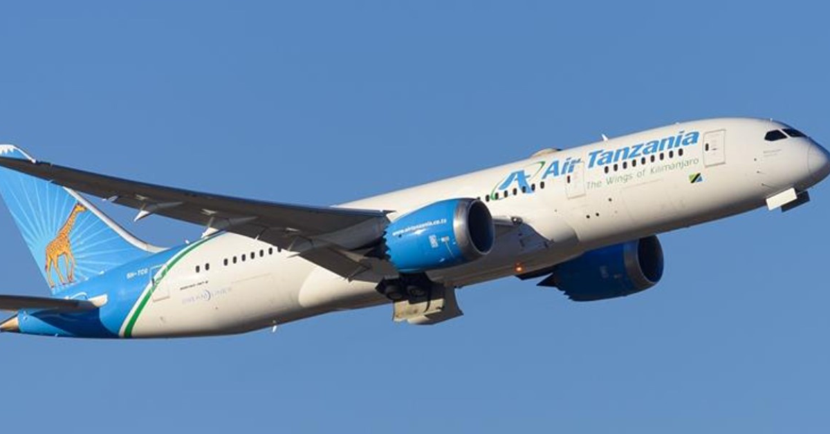 Air Tanzania aircraft linked to the Dar es Salaam Moscow route amid Russian airspace safety concerns