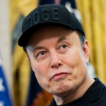 Elon Musk, Tesla and SpaceX CEO, as Tesla shares rise and SpaceX advances its Starlink Mobile plans.