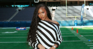 Ayra Starr, Nigerian Afrobeats singer, preparing for her historic NFL international halftime show in London.