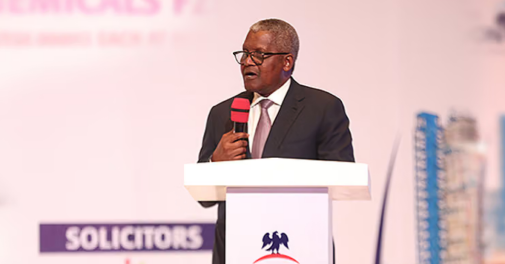 Dangote Refinery in Lekki, Nigeria, as Ethiopia restricts retail investor access to its proposed $1.6 billion IPO.